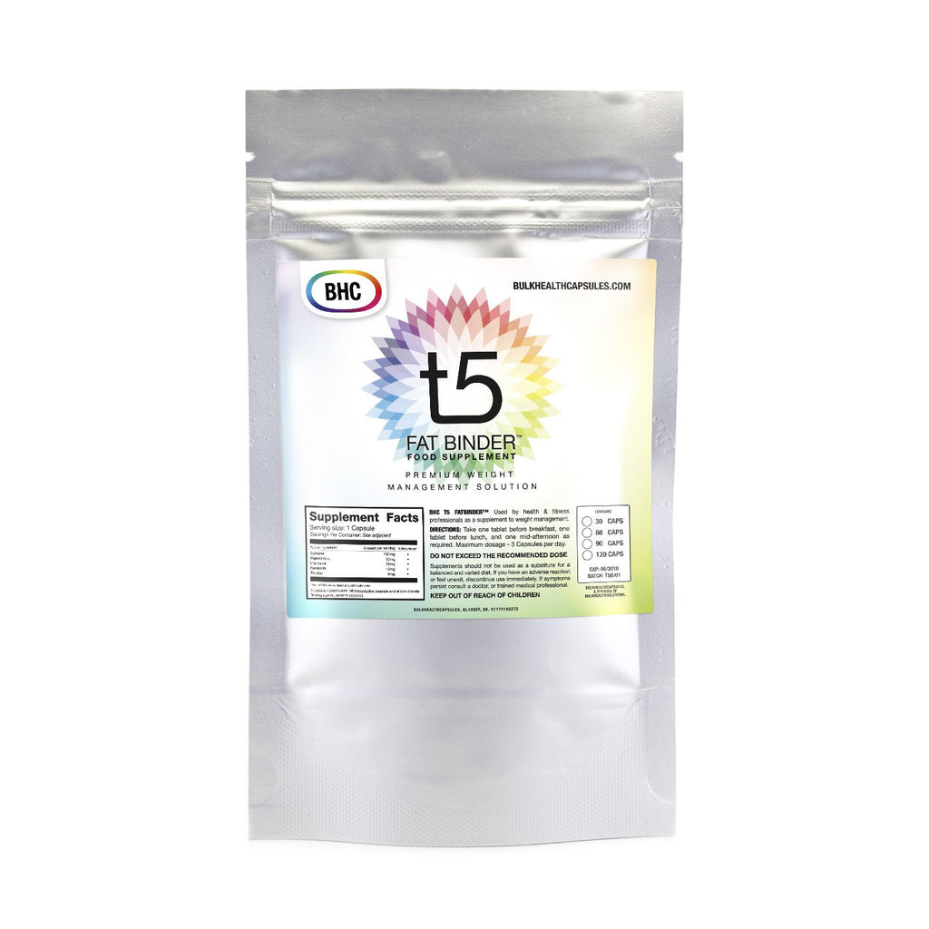 T5 Fat Binder Food Supplement |Trademarked by BHC - Bulkhealthcapsules