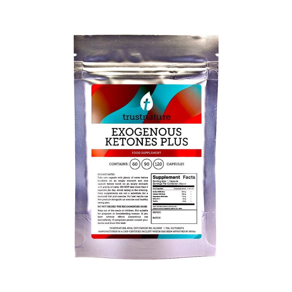 Exogenous Ketones BHB Supplement | 30 - 120 Capsules | UK-Made